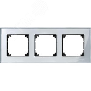 Рамка 3 поста стеклянная алмаз (MTN4030-3260) - фото 3
