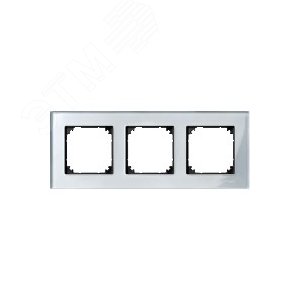 Рамка 3 поста стеклянная алмаз (MTN4030-3260) - фото 4