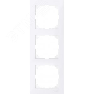 M-Pure Рамка 3 поста бриллиантовый белый (MTN4030-3625) - фото 4