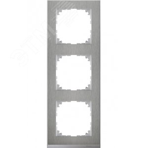 M-Pure D?cor 3-постовая рамка, нерж.сталь/цвет алюминия | MTN4030-3646 | Schneider Electric - фото 2
