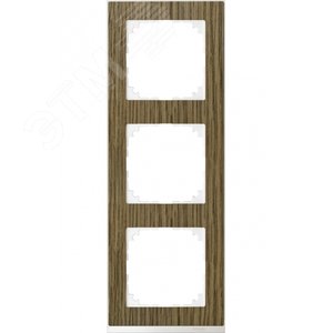 M-Pure Decor Рамка 3 поста дуб/бриллиантовый белый 4