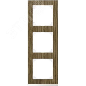 M-Pure Decor Рамка 3 поста дуб/бриллиантовый белый 5