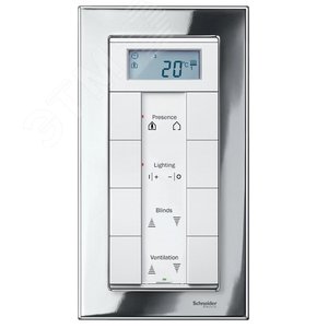 Рамка 2 поста металлическая без перегородки хром (MTN403839) - фото 6