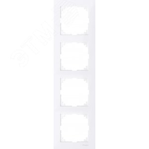 M-Pure Рамка 4 поста бриллиантовый белый (MTN4040-3625) 2