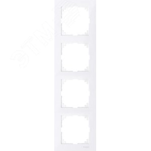 M-Pure Рамка 4 поста бриллиантовый белый (MTN4040-3625) 4