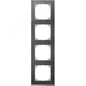 M-Pure Decor Рамка 4 поста сланец/алюминий (MTN4040-3669) 3