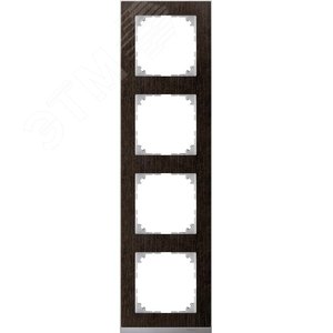 M-Pure Decor Рамка 4 поста венге/алюминий (MTN4040-3671) 4