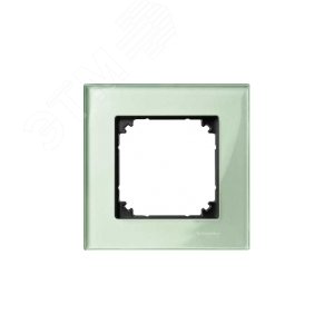 Рамка 1 пост стеклянная изумруд (MTN404104) 4