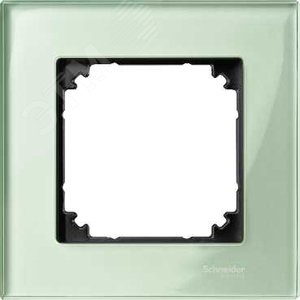 Рамка 1 пост стеклянная изумруд (MTN404104) 3
