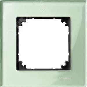 Рамка 1 пост стеклянная изумруд (MTN404104) 5