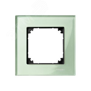 Рамка 1 пост стеклянная изумруд (MTN404104) 6