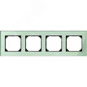 РАМККА СТЕКЛЯН.4-МЕСТНАЯ ИЗУМРУД | MTN404404 | Schneider Electric - фото 4