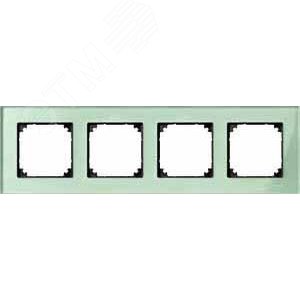 РАМККА СТЕКЛЯН.4-МЕСТНАЯ ИЗУМРУД | MTN404404 | Schneider Electric - фото 3
