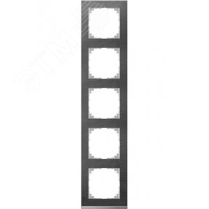 M-Pure D?cor 5-постовая рамка, сланец/цвет алюминия | MTN4050-3669 | Schneider Electric - фото 2