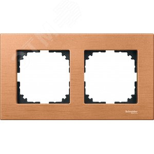 Рамка 2 поста деревянная бук (MTN4052-3470) 2