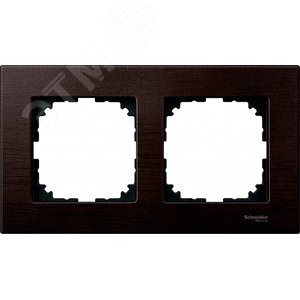 Рамка 2 поста деревянная венге (MTN4052-3471) 2