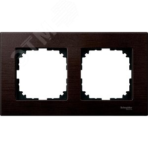 Рамка 2 поста деревянная венге (MTN4052-3471) 3