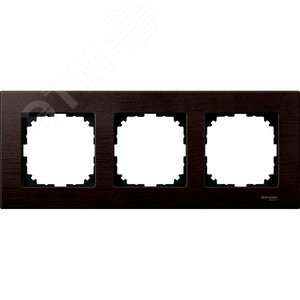 Рамка 3 поста деревянная венге (MTN4053-3471) 2