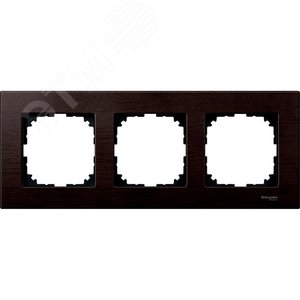 Рамка 3 поста деревянная венге (MTN4053-3471) 3