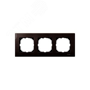 Рамка 3 поста деревянная венге (MTN4053-3471) 5