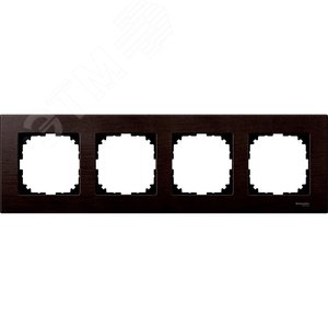 Рамка 4 поста деревянная венге (MTN4054-3471) 3