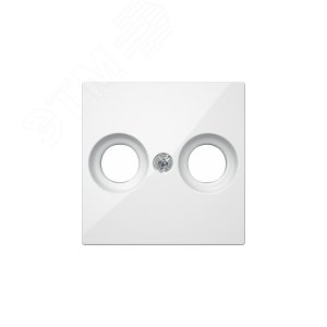 Центральная плата для антенной розетки с 2 отверстиями белая (MTN4122-0319) - фото 5