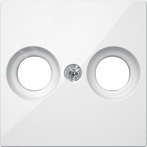 Центральная плата для антенной розетки с 2 отверстиями белая (MTN4122-0319) - Schneider Electric