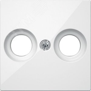 Центральная плата для антенной розетки с 2 отверстиями белая (MTN4122-0319) - фото 3