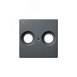 Плата центральная антенной розетки с двумя отверстиями антрацит (MTN4122-0414) 6