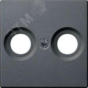 Плата центральная антенной розетки с двумя отверстиями антрацит (MTN4122-0414) 2
