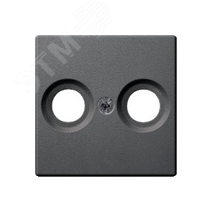 Плата центральная антенной розетки с двумя отверстиями антрацит (MTN4122-0414) 7