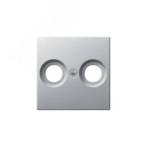 Центральная плата антенной розетки с 2-мя отверстиями алюминий (MTN4122-0460) 6