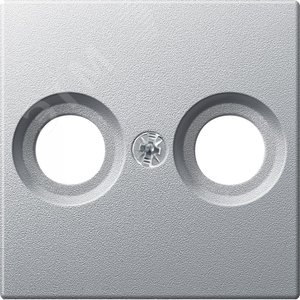 Центральная плата антенной розетки с 2-мя отверстиями алюминий (MTN4122-0460) 2