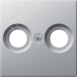 Центральная плата антенной розетки с 2-мя отверстиями алюминий (MTN4122-0460) 3