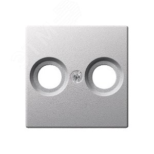 Центральная плата антенной розетки с 2-мя отверстиями алюминий (MTN4122-0460) 7