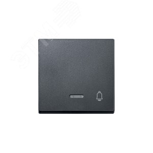 Клавиша с окошком для светоиндикатора ЗВОНОК антрацит 6