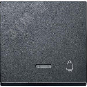 Клавиша с окошком для светоиндикатора ЗВОНОК антрацит 3