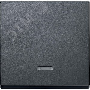 Клавиша с окошком для светоиндикатора антрацит (MTN431014) - Schneider Electric