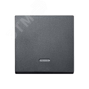 Клавиша с окошком для светоиндикатора антрацит (MTN431014) - фото 5