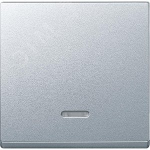 Merten Клавиша с контрольной лампой алюминий (MTN431060) - Schneider Electric