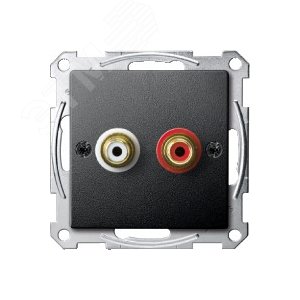 МЕХАНИЗМ АУДИО РОЗЕТКИ АНТРАЦИТ 7