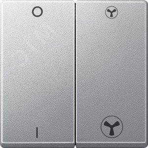 Клавиша 2шт для механизма выключателя с символом Вентилятора алюминий (MTN435060) 2