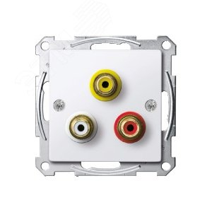 Механизм аудио/видео розетки белый (MTN4351-0325) - фото 8
