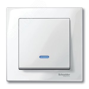 Клавиша 1шт с окошком для индикации белая 6