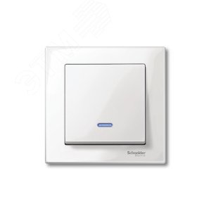 Клавиша 1шт с окошком для индикации белая 10