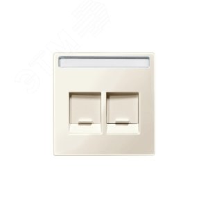 Центральная плата для модулей штепсельных разъемов 2 поста бежевый 6