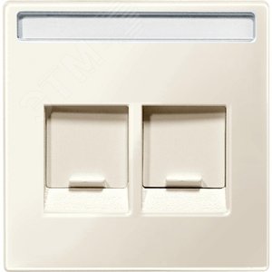 Центральная плата для модулей штепсельных разъемов 2 поста бежевый 2