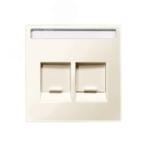 Центральная плата для модулей штепсельных разъемов 2 поста бежевый 7