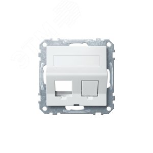 Плата наклонная для Keystone RJ45 белая (MTN4568-0319) - фото 5