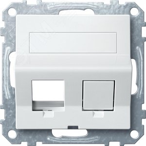 Плата наклонная для Keystone RJ45 белая (MTN4568-0319) - Schneider Electric